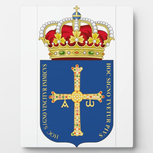 Asturias Coat of Arms (Spain) Plaque (Front)