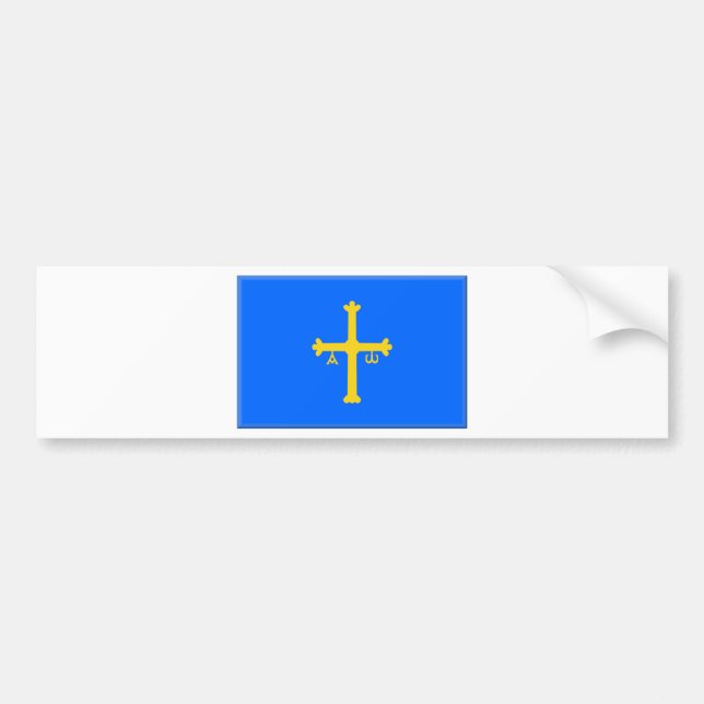 Asturias Flag (Spain) Bumper Sticker (Front)