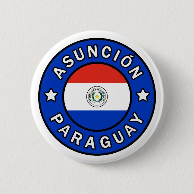 Asunción Paraguay 6 Cm Round Badge (Front)