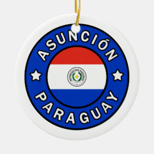 Asunción Paraguay Ceramic Tree Decoration
