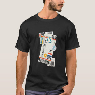 Asunción Paraguay City Skyline Silhouette Outline T-Shirt
