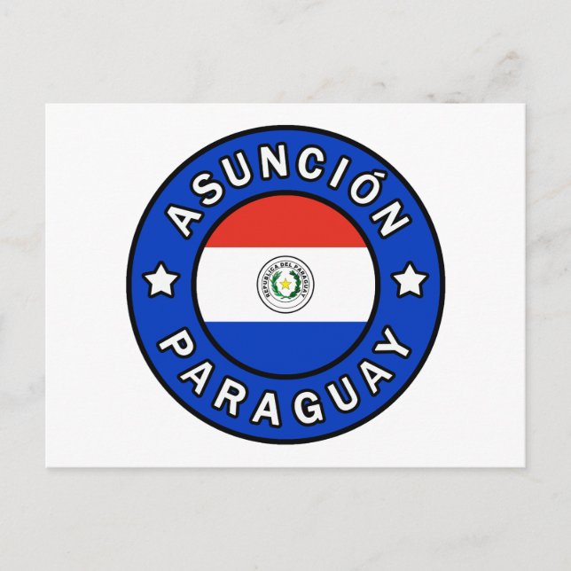 Asunción Paraguay Postcard (Front)