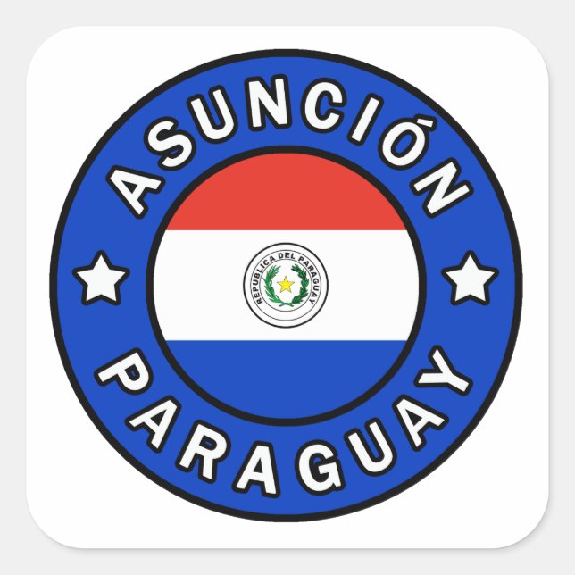 Asunción Paraguay Square Sticker (Front)
