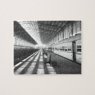 Aswan Egypt, Interior of Aswan Dam Train Station Jigsaw Puzzle
