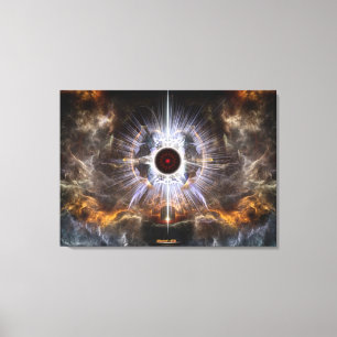 Asylum Of Light Fractal Art Composition Canvas Print