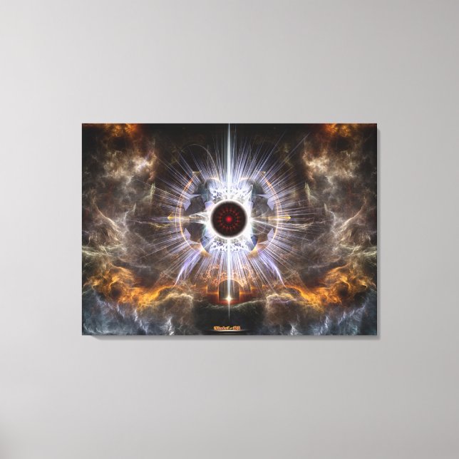 Asylum Of Light Fractal Art Composition Canvas Print (Front)