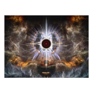 Asylum Of Light Fractal Art Composition Photo Print