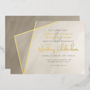 asymmetric gold frame antique grey with gold