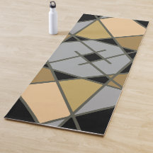 Asymmetrical Patterned Yoga Mat by Joya Eve