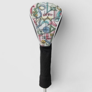 Asymmetry-Hand Painted Abstract Watercolor Art Golf Head Cover
