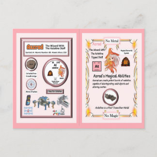 Aszrad Wizard - Astatine Element Postcard