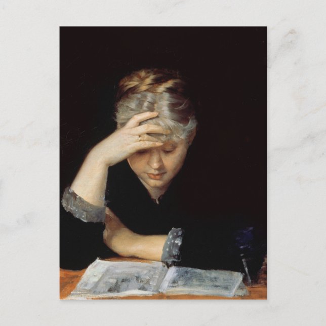 At a Book Postcard (Front)