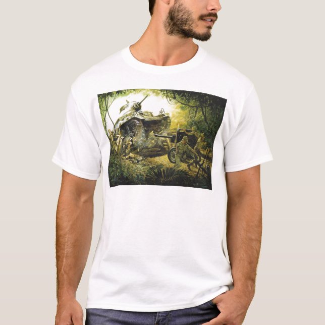 At a Roadblock on the Road to Bataan Don Millsap T-Shirt (Front)