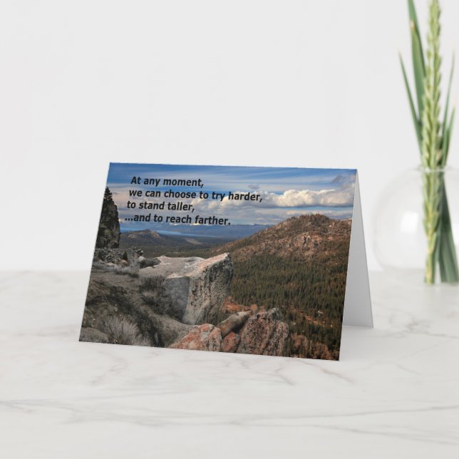 At Any Moment...Motivational Card (Front)