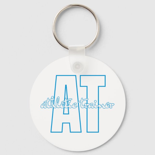 AT Athletic Trainer Blue Key Ring (Front)