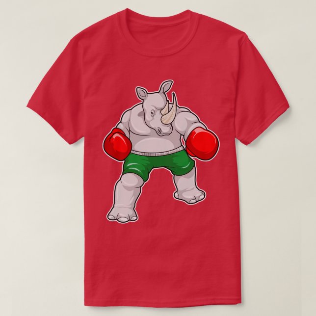 at Boxing with Boxing gloves T-Shirt (Design Front)
