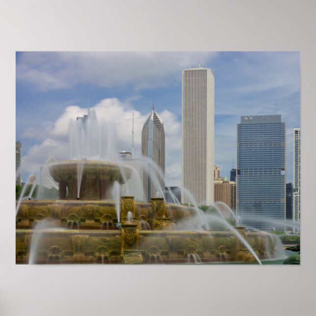 At Buckingham Fountain Poster (Front)