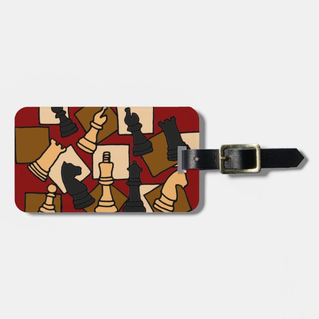 AT- Chess Piece Luggage Tag (Front Horizontal)