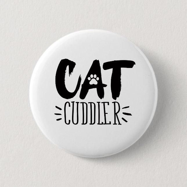at Cuddler Happy Cuddler Aesthetic Cat Pictures  6 Cm Round Badge (Front)