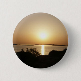 At Day's End Greek Sunset Button