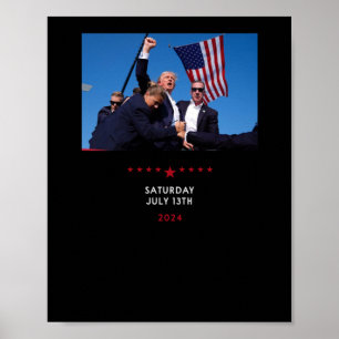 At Donald Trump Rally In Pennsylvania Poster