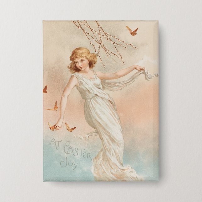 "At Easter Joy" - Vintage Print, L. Prang & Co. (Front)