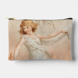 "At Easter Joy" - Vintage Print, L. Prang & Co. Accessory Pouch