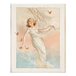 "At Easter Joy" - Vintage Print, L. Prang & Co. Photo Print