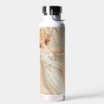 "At Easter Joy" - Vintage Print, L. Prang & Co. Water Bottle<br><div class="desc">antique Easter illustration by L. Prang & Co,  1887
... ..chromolithograph print,  lithograph,  vintage,  retro,  old fashioned,  
elegant,  fancy,  sophisticated,  white,  pink,  blue,  soft,  muted,  pastel colors,  lady,  woman,  female,  feminine,  spring,  eclectic,  art nouveau 
pussy willow,  butterflies, </div>