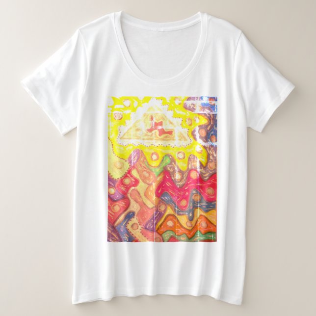 AT FOREVER DESIGN IMPRESSION WITH WORDS PLUS SIZE T-Shirt (Design Front)