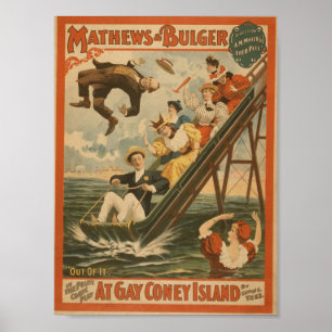 At Gay Coney Island, 'Out of It!' Retro Theatre Poster