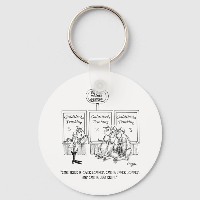 At Goldilocks’ Trucking Key Ring (Front)