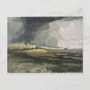 At Hailsham, Sussex: A Storm Approaching, 1821 (w/ Postcard