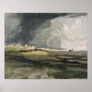 At Hailsham, Sussex: A Storm Approaching, 1821 (w/ Poster