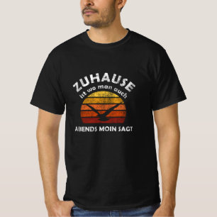 At Home Moin Lighthouse Seagull North Sea Sunset T-Shirt