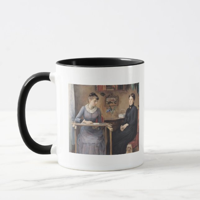 At Home or Intimacy, 1885 Mug (Left)