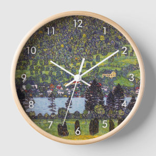 At Lake Atter, Gustav Klimt Clock