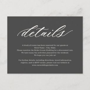 At Last Editable Colour Wedding Enclosure Card