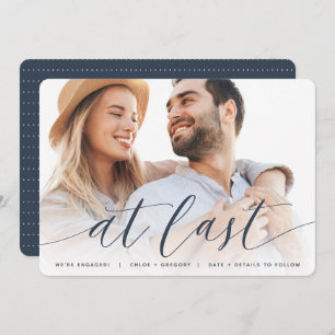 At Last   Full Photo Engagement Announcement