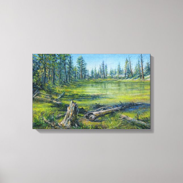 “At Marshes Edge” Canvas Print (Front)