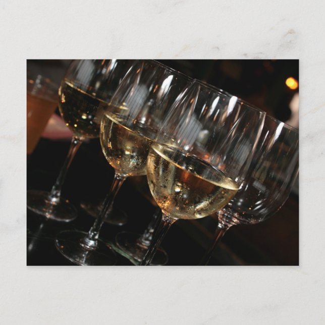 At my age I need wine glasses Postcard (Front)