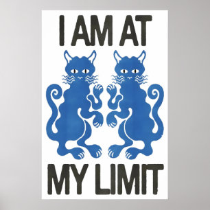 At my Limit Japanese Abstract Bauhaus Formula Poster