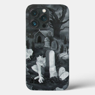 At night on the cemetery - Devil iPhone 13 Pro Case