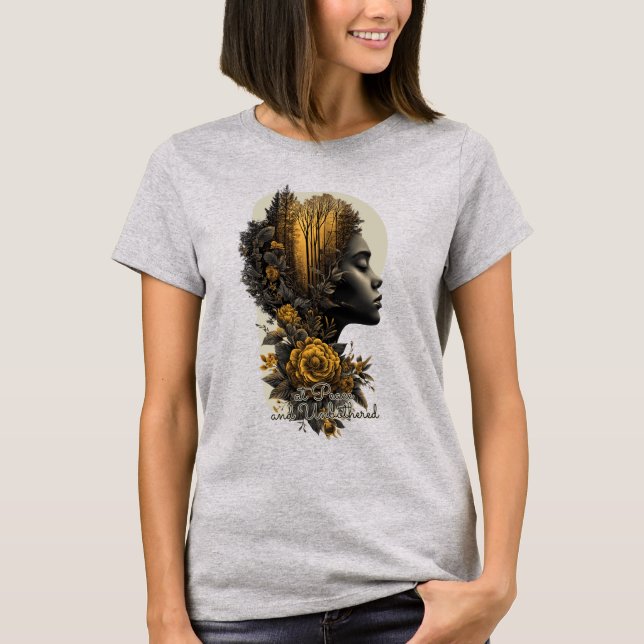 At Peace and Unbothered - Premium Graphic Tee  (Front)