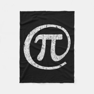 At Pi Symbol @ Math Geek Pi Day Fleece Blanket