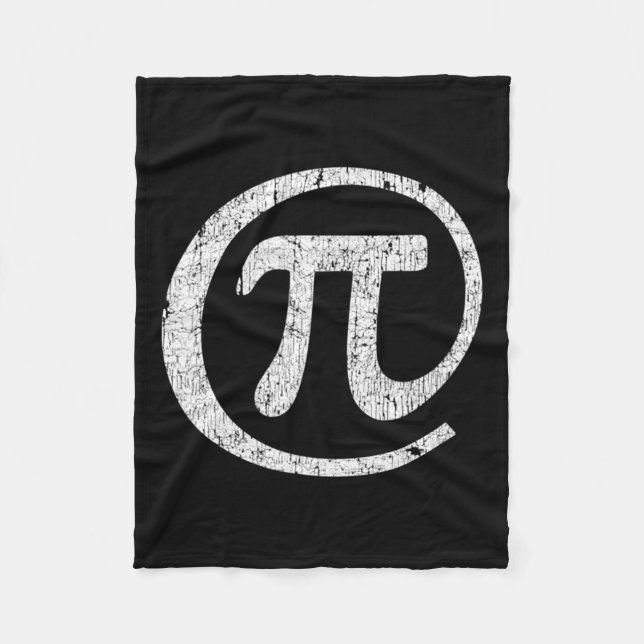 At Pi Symbol @ Math Geek Pi Day  Fleece Blanket (Front)