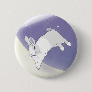 AT PLAY IN THE COSMOS 6 CM ROUND BADGE