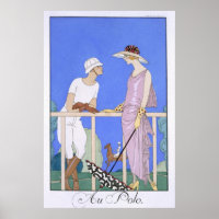 At Polo, 1920-29 (pochoir print)