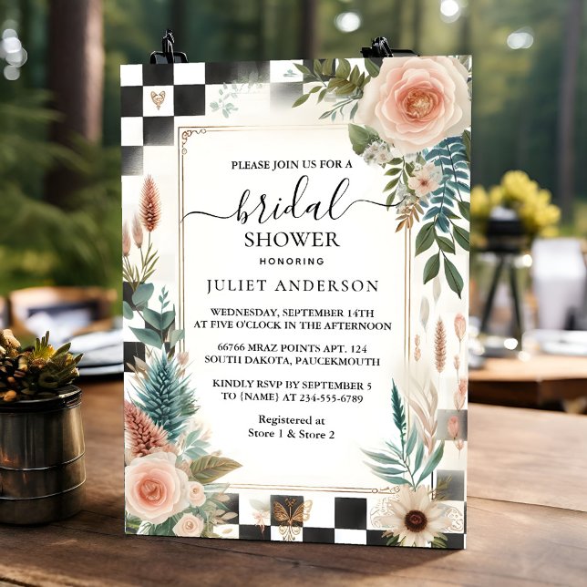 At Retro Studio Creative Illustrated Bridal Shower Invitation (Creator Uploaded)