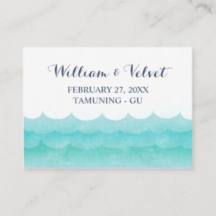 At Sea Nautical Wedding Place Cards